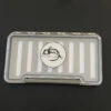 FLY FISH FOOD LOGO FLY BOX, CLEAR SINGLE SIDED - WITH DRY FLY FOAM -Rod Flyer Sales AB99 DFF 2