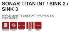 Scientific Anglers Sonar Titan Int/Sink 2/Sink 3 Fly Line -Rod Flyer Sales SonarTitanI.2.3Tech